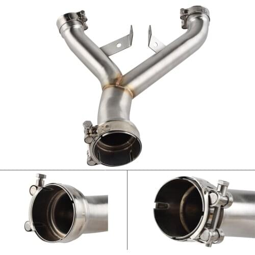 Stainless Steel Exhaust Mid Pipe for Kawasaki Z1000 Z 1000 2018 2017 2016 2015 2014 2013 2012 2011 Eliminator Middle Exhaust