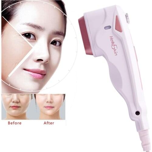 Mini Hifu High Intensity Focused Ultrasound Bipolar RF Face Neck Lifting Massager Wrinkle Removal Tightening Radio Frequency