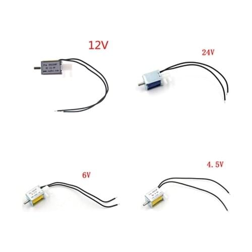 1pcs Good Quality DC4.5V/6V/24V/12V 2 Position 3 Way Micro Mini Electric Solenoid Valve For Gas Air Pump