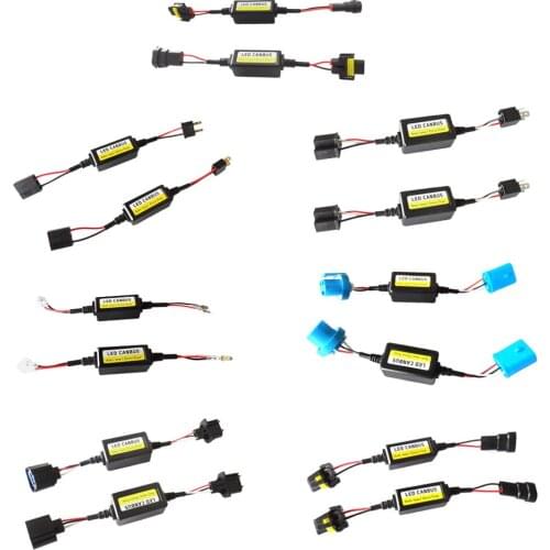 2pcs Car LED Headlight Decoder Radio Audio Anti-interference Error Canceler Filter for lighting cars New