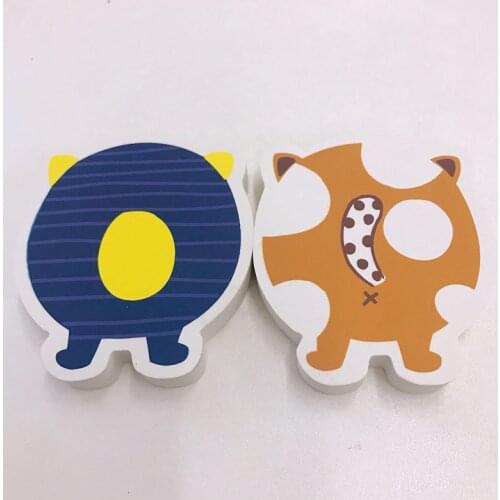 2pcs/Set Kawaii Cute Animals Eraser Correction Kids Prize Promotional Gift Student School Stationery Office Supply