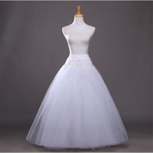 A-line Underskirt One Hoop Wedding Petticoat Accessories Crinoline for Wedding Dresses