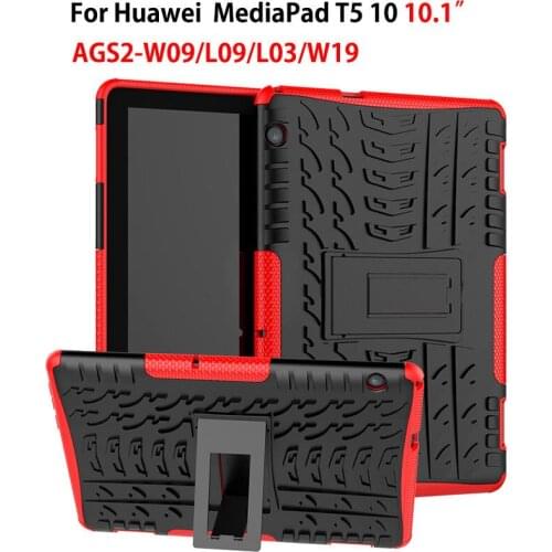 Case For Huawei MediaPad T5 10 AGS2-W09/L09/L03/W19 10.1" Cover Heavy Duty 2 in 1 Hybrid Rugged Durable Funda Tablet Shell