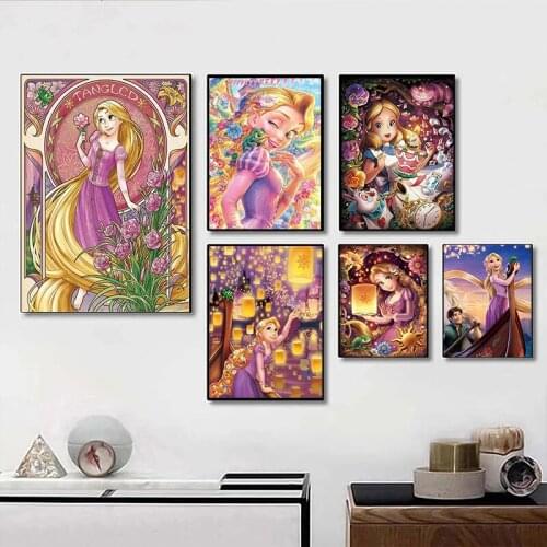 Disney Alice In Wonderland 5D DIY Diamond Painting Full Diamond Embroidery Animal Home Decor Cross Stitch Kits
