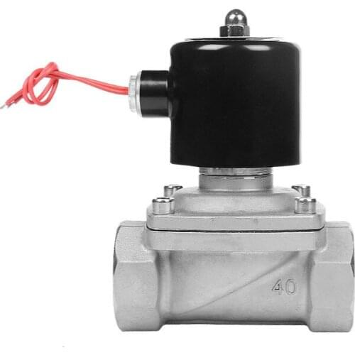 Water solenoid air Valve 2w Directly Action Diaphragm Type Electricity Consumption Magnetic Stainless Steel 1.5 Inch oil
