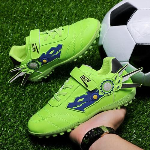 Size 27-38 Little Kids Soccer Shoes Indoor Kindergarten Students Football Boots Boys Girls Children Football Training Sneakers