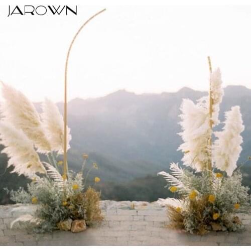 JAROWN Wedding Metal Backdrop Arch Stage Party Welcome Decoration wrought iron Flower Stand Horn Door Arc Outdoor Wedding