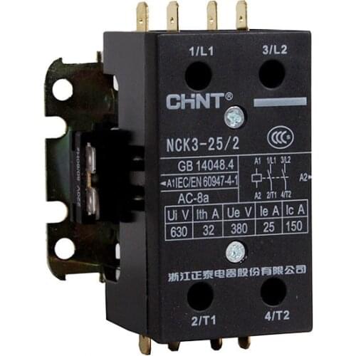 CHINT AC220V 25A 32A Air Conditioning AC Contactor CHNT NCK3-25/2 NCK3-32/2