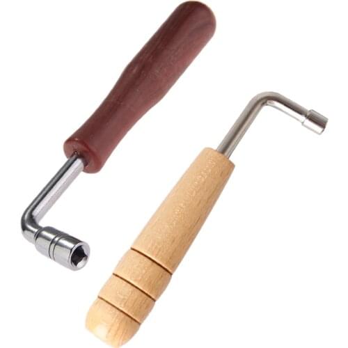 Hot Sale Lyre Harp Tuning Wrench Classic Lyre Harp Tuning Wrench Tuner Wooden Handle Adjustment Tool Inner 4 Angle Wrench