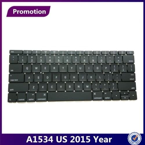 MLLSE Laptop A1534 1534 US Keyboard Genuine NEW for MacBook Retina 12" English MF855 MF865 EMC2746 2015 Year