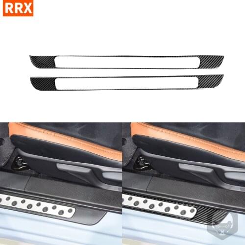 For Toyota GT 86 FT86 Subaru BRZ 2016 2017 2018 2019 2020 Carbon Fiber Sticker Central Threshold Strip Carpet Strips Interioes