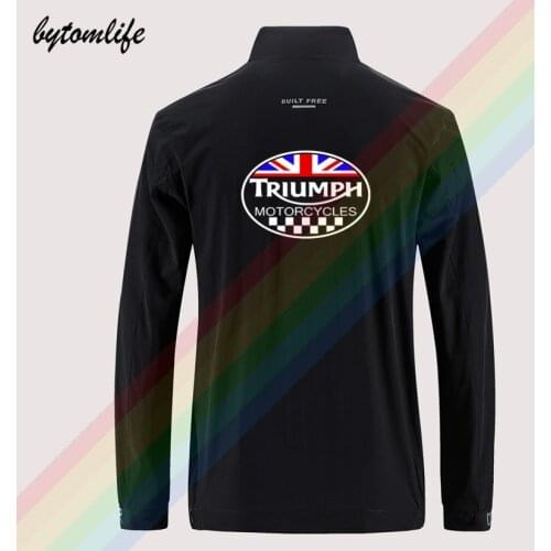 NEW TRIUMPH MOTORCYCLE PARTS & ACCESSORIES MOTORCYCLE Sweatshirts jacket mens Outdoor printing Asian size