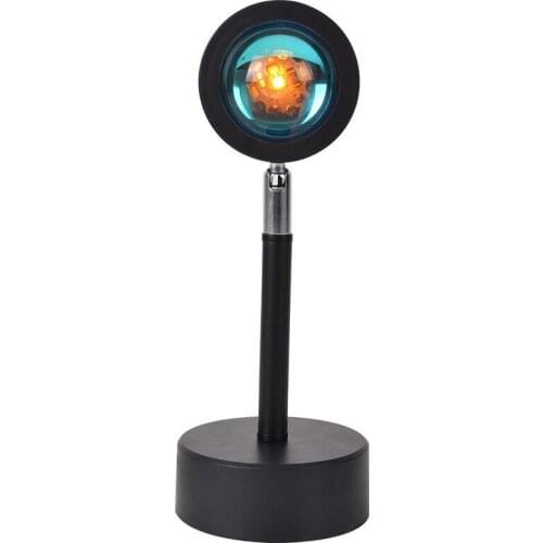 New Creative LED Sunset Light Dawn Rainbow Projection Coastline Sunset Light Living Room Small Table Lamp