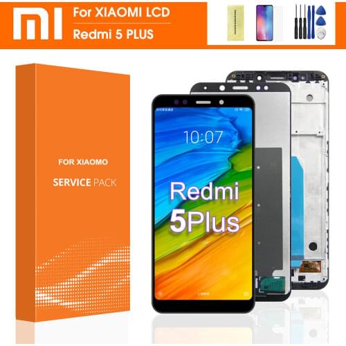 Original For Xiaomi Redmi 5 Plus LCD Display Touch Screen For Redmi 5 Plus LCD Digitizer With Frame Replacement Repair