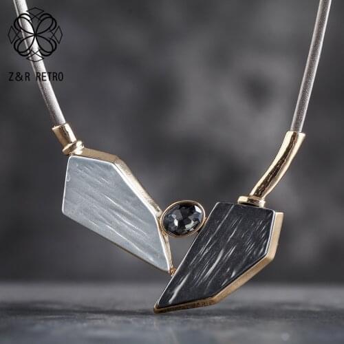 Trendy Neck Chokers Necklace Rope Chains Suspension Geometry Jewelry For Women Female Decoration Accessories Statement Gift 2020