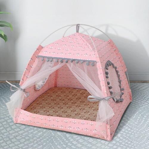 Tent House Cat House Dog House Four Seasons General Pet House Small Dog Teddy Bed Pet Supplies Summer Dog House Pet cat house