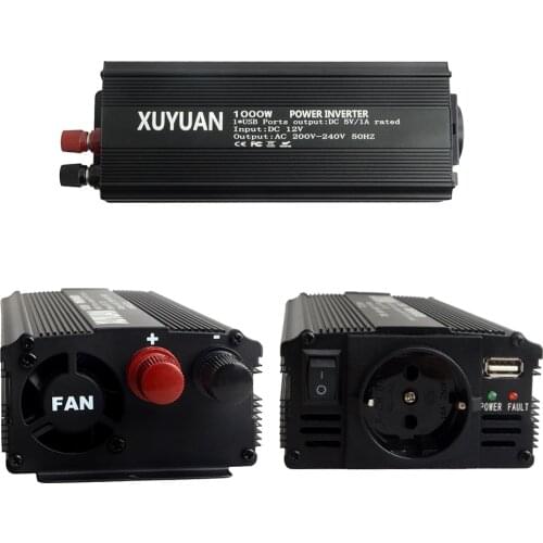 12 V to 220 V 1000 W converter for household pure sine wave inverter of European solar energy