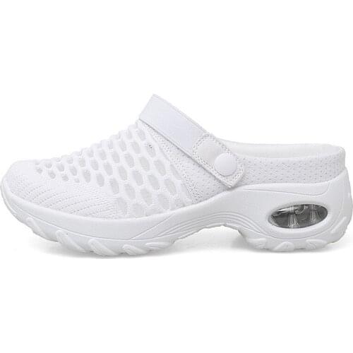 2021 New Women Shoes Casual Increase Cushion Sandals Non-slip Platform Sandal For Women Breathable Mesh Outdoor Walking Slippers