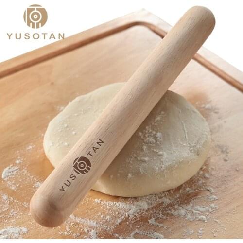 Natural wooden rolling pin available for dumpling wrapper and pastry 5 sizes wood kitchen tool wonton wrapper roller rolling pin