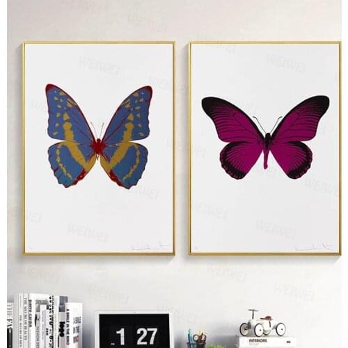 Modern Colorful Butterfly Specimen Canvas Paintings Wall Art Picture Home Decorative Poster and Prints for Living Room