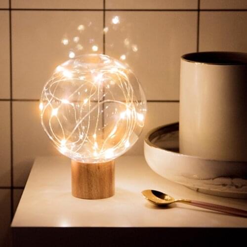 W&G LED Starry Sky Night Light Girls' Gifts Plug-in Table Lamp Bedroom Bedside Decoration Romantic Birthday Gift Light Wholesale
