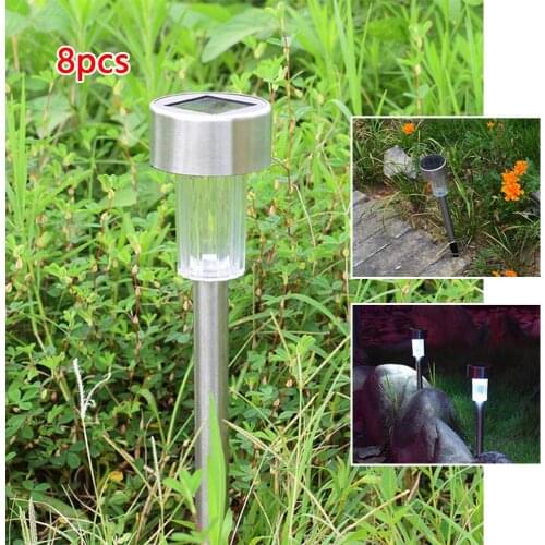 LED Solar Garden Light Outdoor Solar Powered Lamp Lantern Waterproof Landscape Lighting For Pathway Patio Yard Lawn Decoration