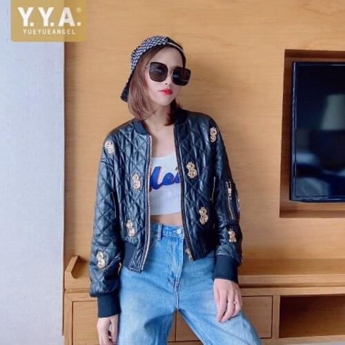 YueYueAngel Women's Bomber Jackets