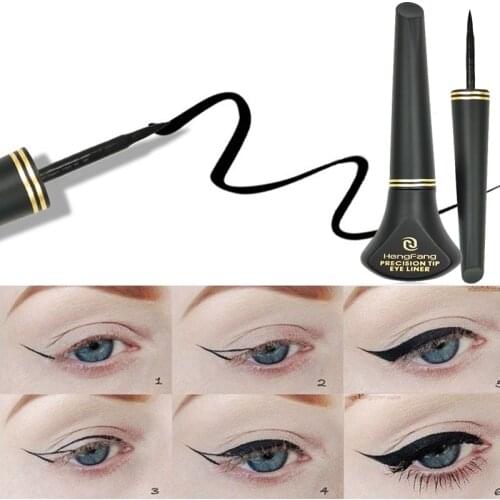1pcs black liquid eyeliner waterproof quick-drying long-lasting non-marking non-smoothing liquid smooth Natural eye makeup tools