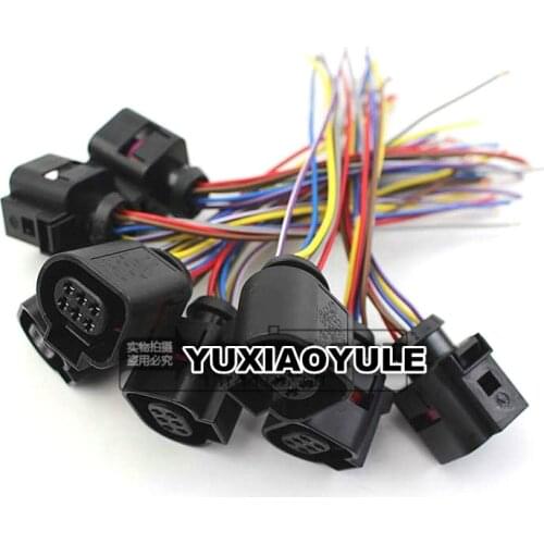 1pcs/lot 6 Pin/Pole Plug Connector Socket For Audi Q7 A8 A3 A4/S4 VW JETTA BEETLE GOLF TOUAREG EOS PASSAT SKODA 1J0973713