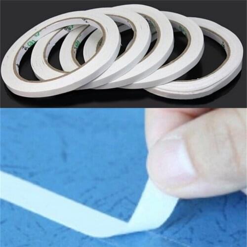 2 Rolls Hot Double Faced Powerful Adhesive Tape paper Double Sided Tape For Mounting Fixing Pad Sticky