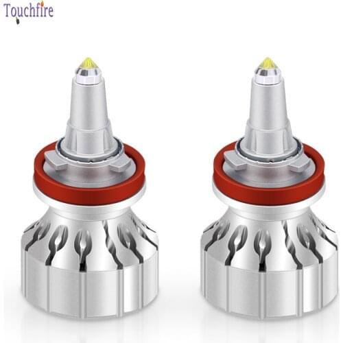 2Pcs 360 Degree Canbus NO Blind Spot 120W Quartz Tube LED H1 H7 H10 H11 HB3 HB4 HIR2 Car Headlight Bulb 20000LM Auto Light 12V