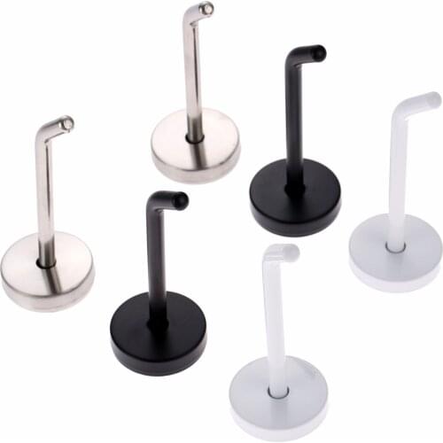 6pcs Stainless Steel Elephant Nose Hook Wall-Mount Robe Hook Coat Hook Towel Wall Hook, Brushed Nickel 100x40mm