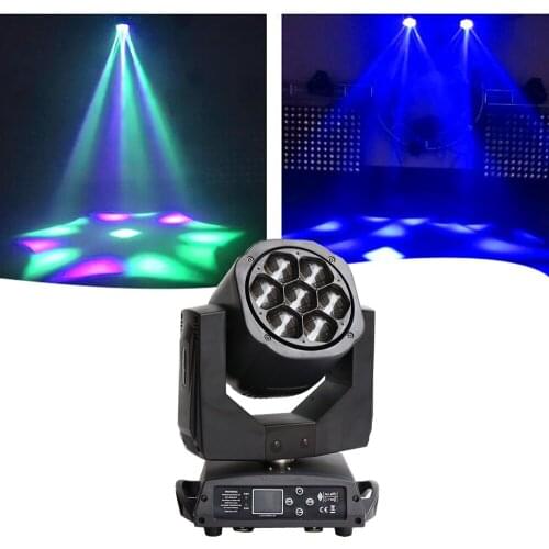 Free Shipping 4pcs/lot Flight case Packing 7x15W 4in1 RGBW Led Mini Moving Head B Eye Light LED Stage Lighting Zoom Function