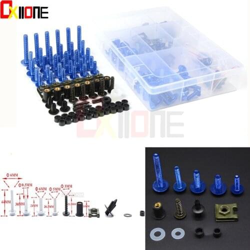 Aluminium Universal Motorcycle Fairing Bolts Nuts FOR YAMAHA FJ1200 FJR1300 FJR1300A ABS