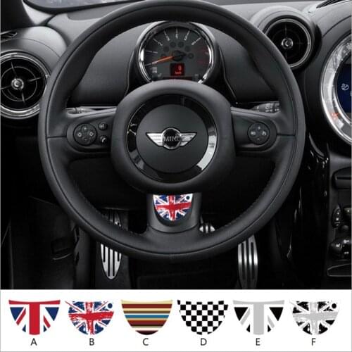 Aliauto Car-styling Car Steering Wheel Under Semicircle Sticker And Decal Accessories For mini Cooper
