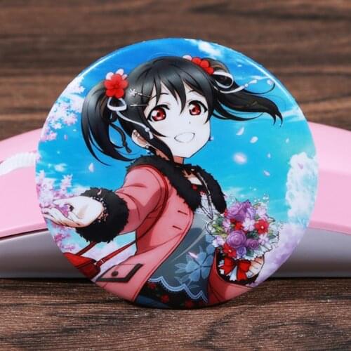 FFFPIN 5.8cm Big Brooch Lovelive Breastpin Japan Anime Love Live Badge Pin Coin Kousaka Honoka Ayase Eli Icon Cloth Decoration