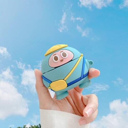 3D Silicone Cartoon Case For Air pods 1 2 earphone Cover For Apple Airpods Silicone Cases for AirPods Pro Funda
