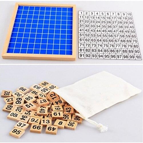 Digital Teaching Toys Montessori Benefit Of Wisdom Wooden Toys Baby Toys 1 100 Table childrens Math Toys