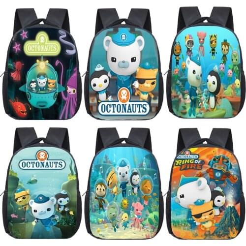Kindergarten The Octonauts Preschool Bags Boys Girls Backpack Kids Cartoon Schoolbag Mochila Toddler Back to School Bookbag Gift