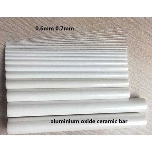 0.6mm 0.7mm mirror surface aluminium oxide ceramic bar AlO PIN GAGE aluminum oxide Corundum ceramic stick alumina ceramic rod