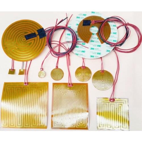 25/70/44/160/180/220/260/240/330mm Round Polyimide film Heater bed NTC3950 Thermistor for Delta Kossel 3D Printer