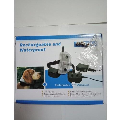 LCD Waterproof Rechargeable Shock Dog Training Collar Pet Trainer Collar fencing