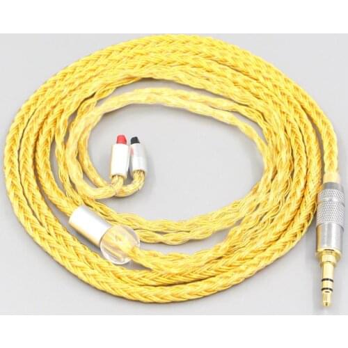 LN007369 16 Core OCC Gold Plated Braided Earphone Cable For Audio-Technica ATH-IM50 IM70 ath-IM01 ath-IM02 ath-IM03 ath-IM04