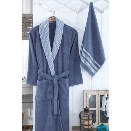 Nakkish Men's Bathrobes With Embroidery