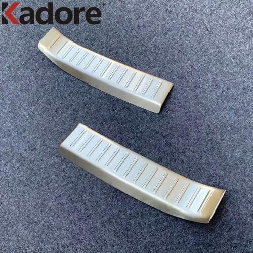 For Mazda CX30 CX-30 2020 2021 2022 Stainless Steel Rear Trunk Bumper Cover Trim Inner Tailgate Sill Scuff Plate Car Styling 2p