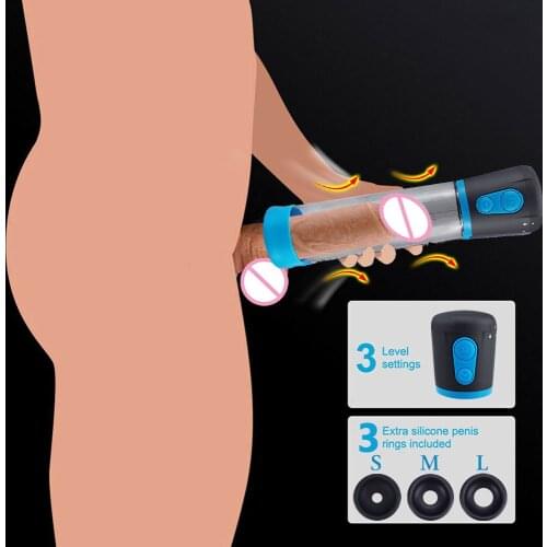 Penis pump dildo penis enlargement device penis extender vacuum pump for men male penis masturbator dick enlargement erection