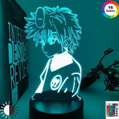 New Hunter X Anime Led Night Light Killua Zoldyck Figure Nightlight Color Changing Usb Battery Table 3d Lamp Gift Dropshipping