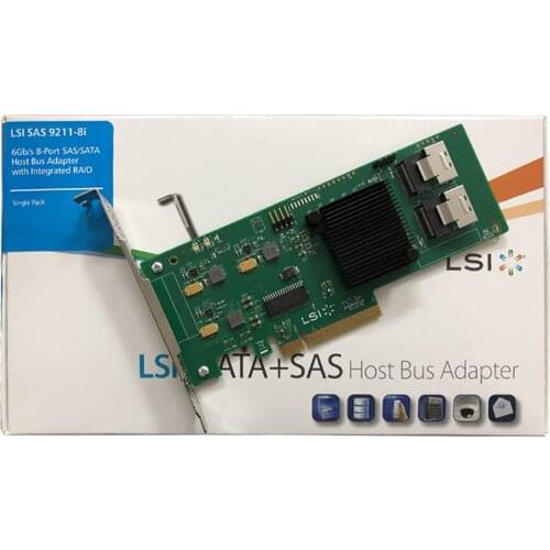 Eastforfuy Avago LSI SAS 9211-8I LSI00194 RAID0.1.1E.10 HBA SATA SFF8087 6Gb PCI-E 2.0 x8 Controller Card