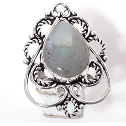 Labradorite Silver Overlay over Copper , Size: 6.5 , R5478