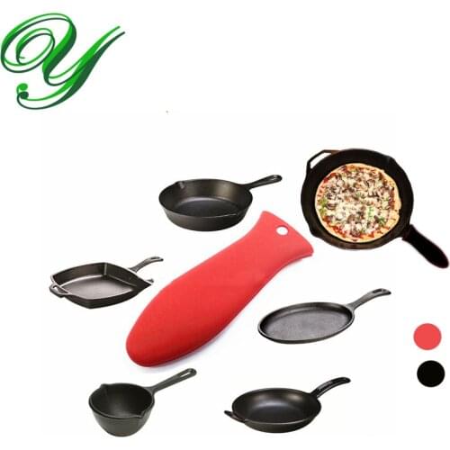 2pc Silicone pot handle holder cover heat resistant sleeve grips kitchen universal cast iron pans cookware pressure cooker parts